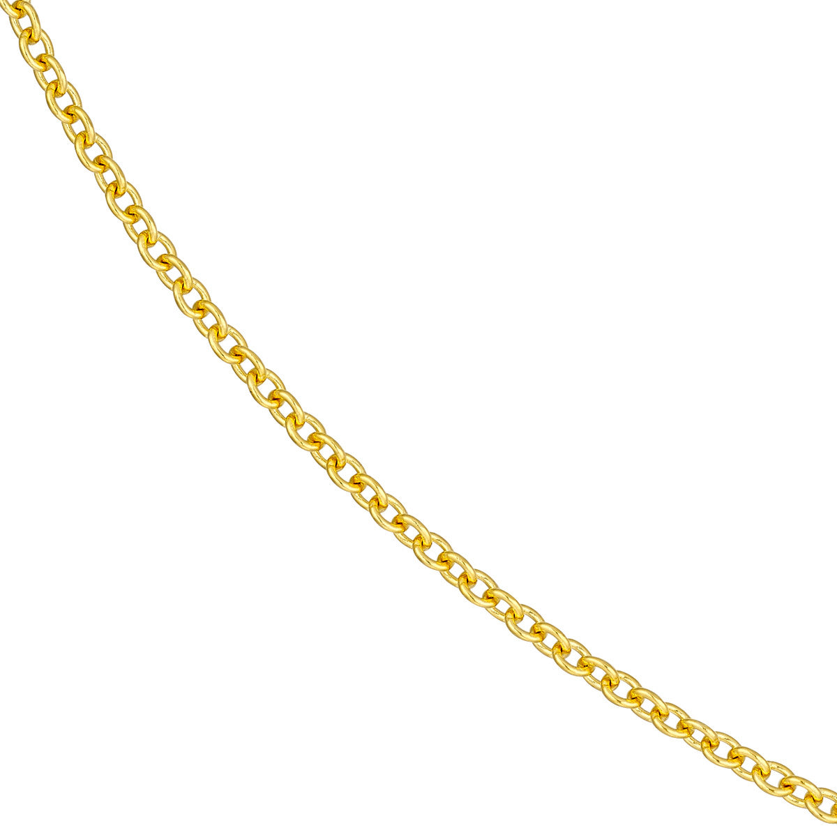 2.50mm Open Cable Chain 14K Yellow Gold