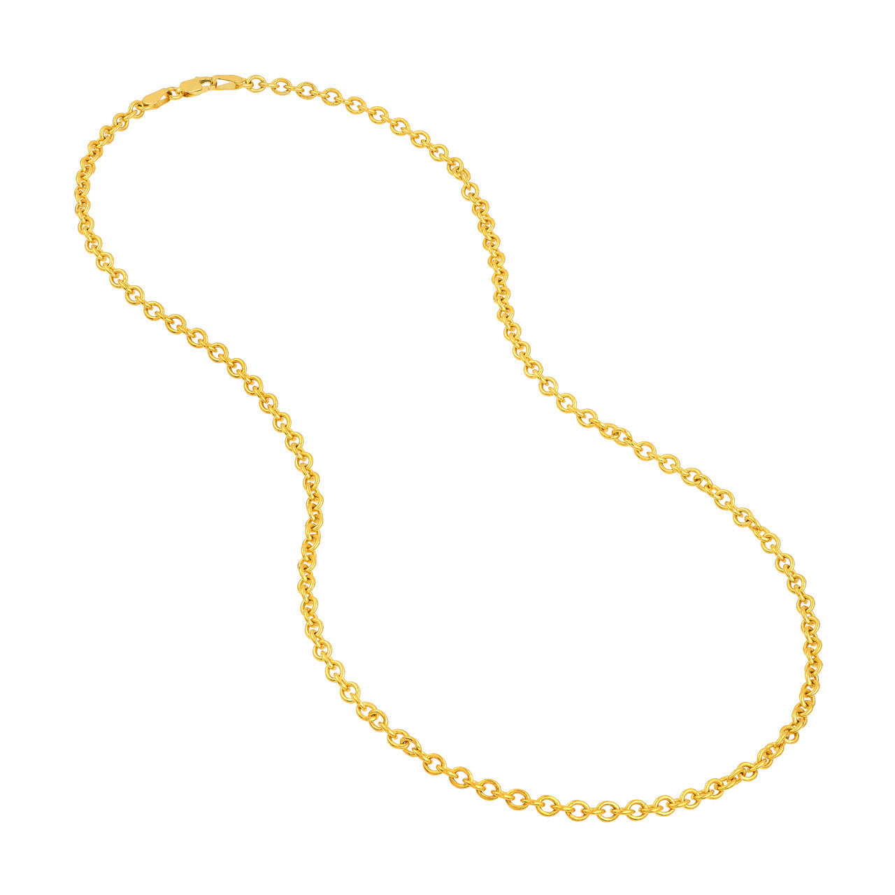 3.30mm Open Cable Chain 14K Yellow Gold