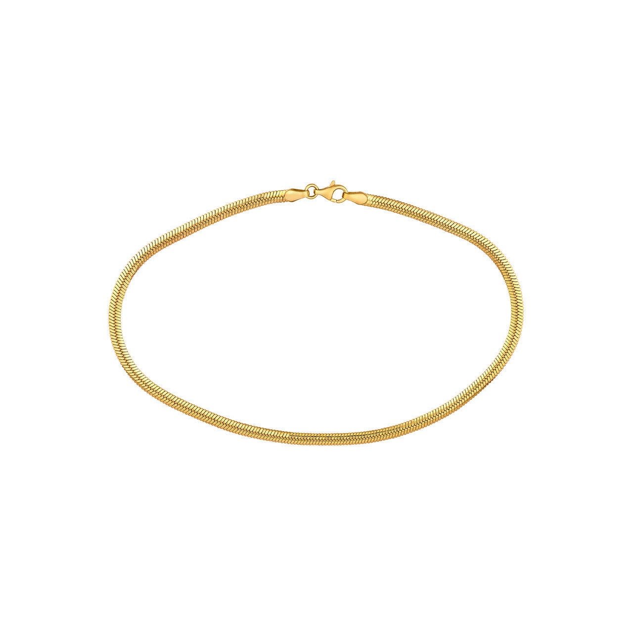 Snake Anklet in 14K Yellow Gold