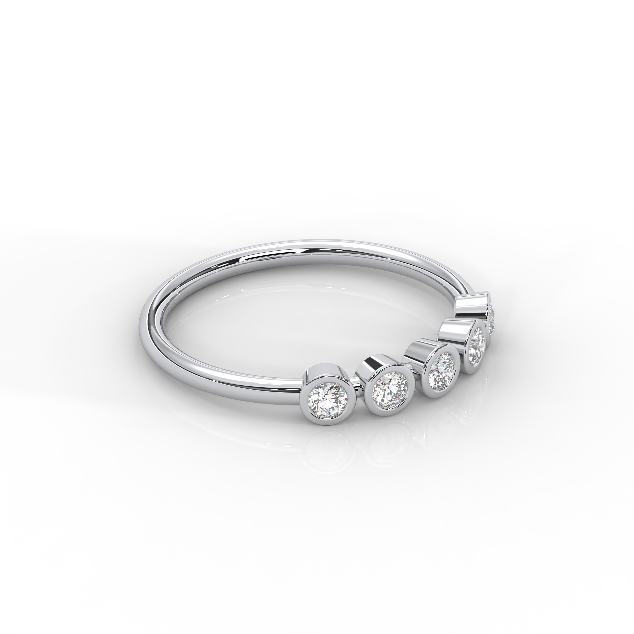 The Adelina Round Brilliant Cut Natural Diamond Ring