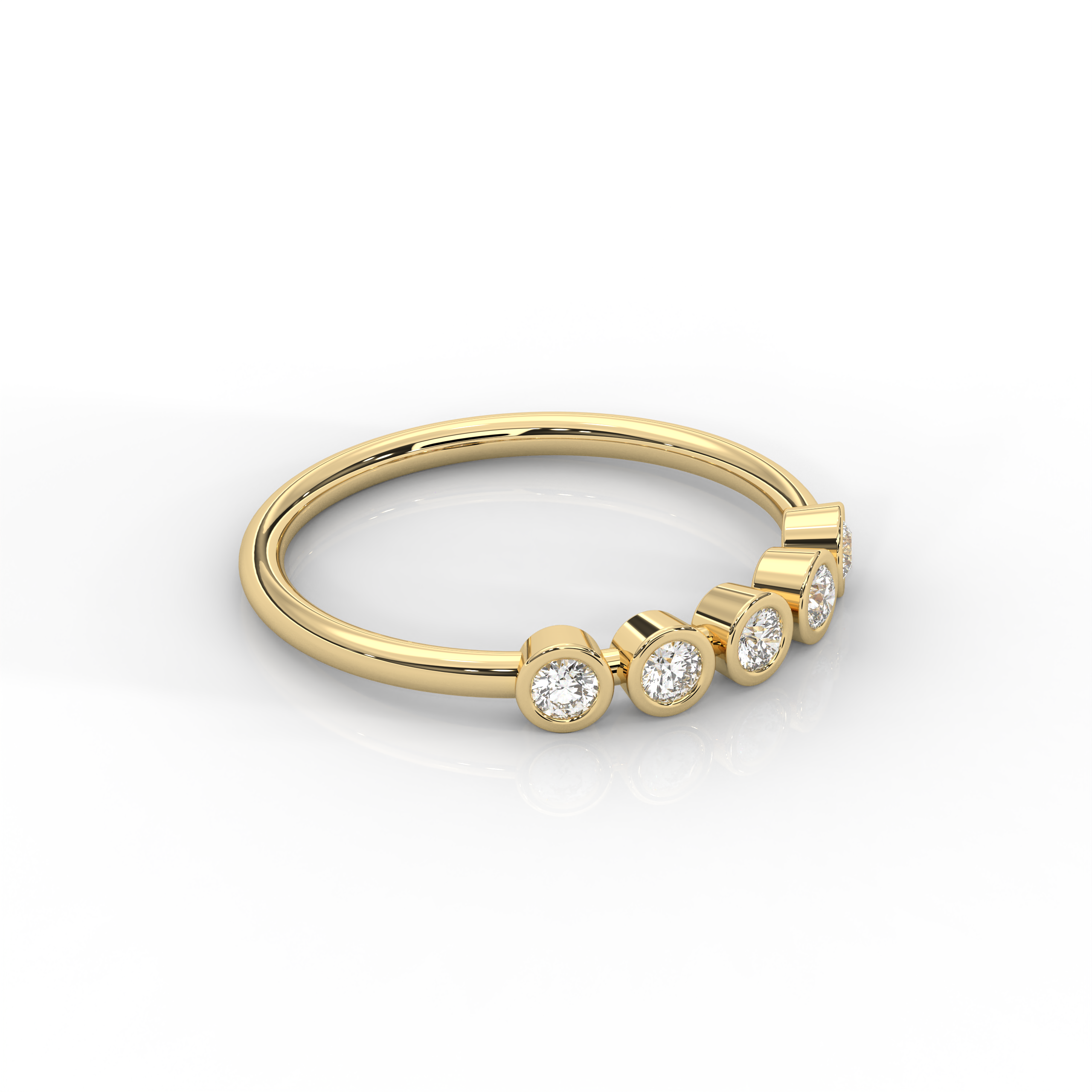 The Adelina Round Brilliant Cut Natural Diamond Ring