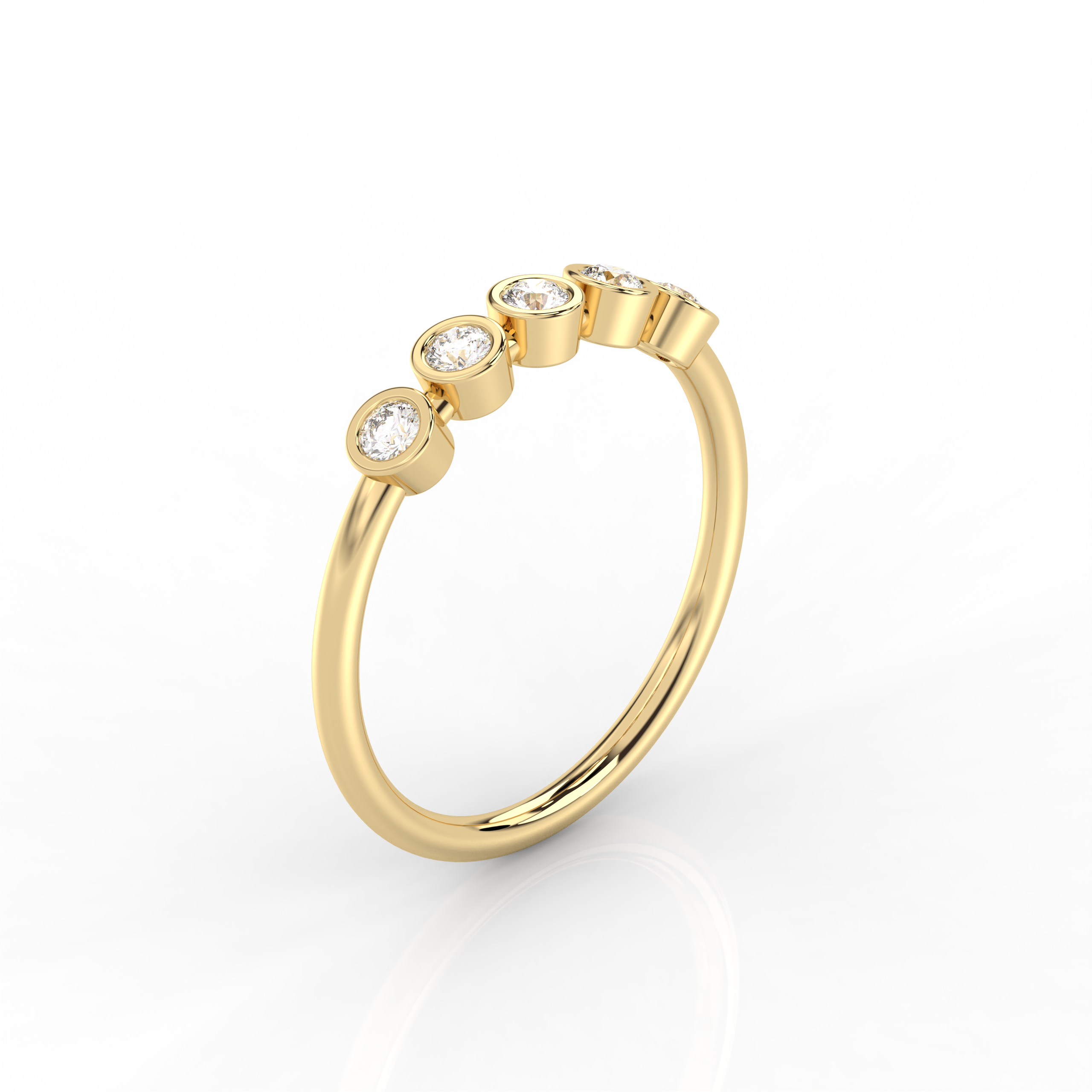 The Adelina Round Brilliant Cut Natural Diamond Ring