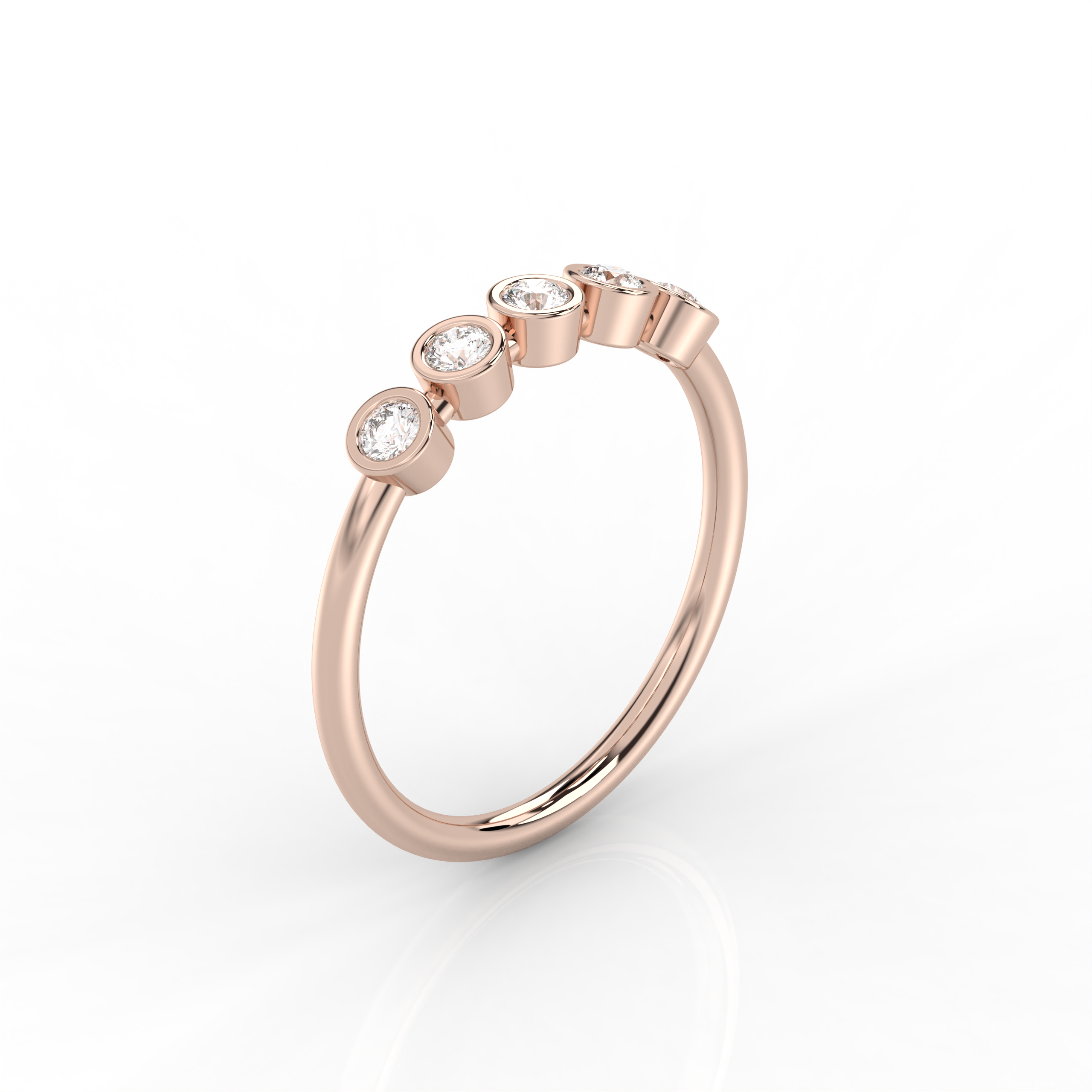 The Adelina Round Brilliant Cut Natural Diamond Ring