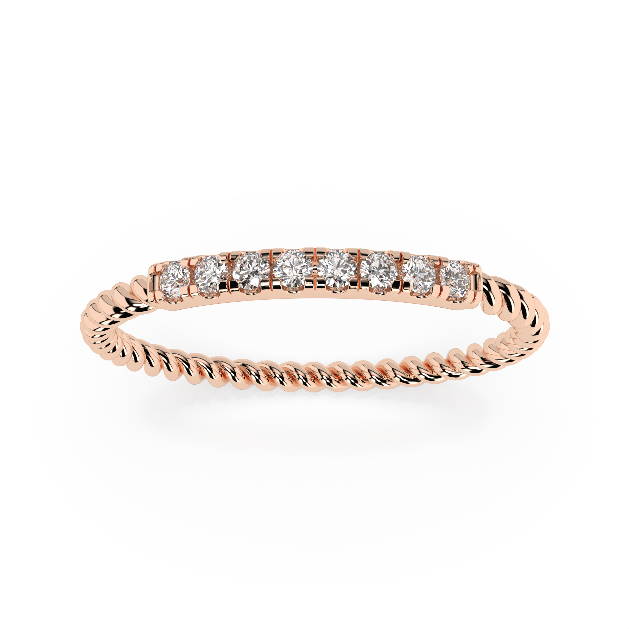 The Lia Round Brilliant Cut Natural Diamond Ring