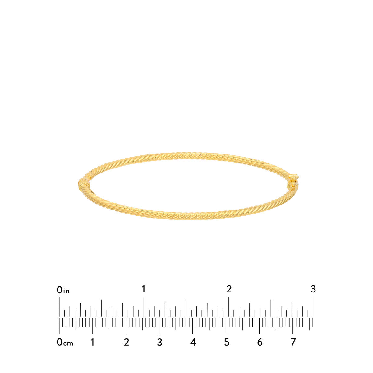 Twisted Tube Bangle 14K Yellow Gold