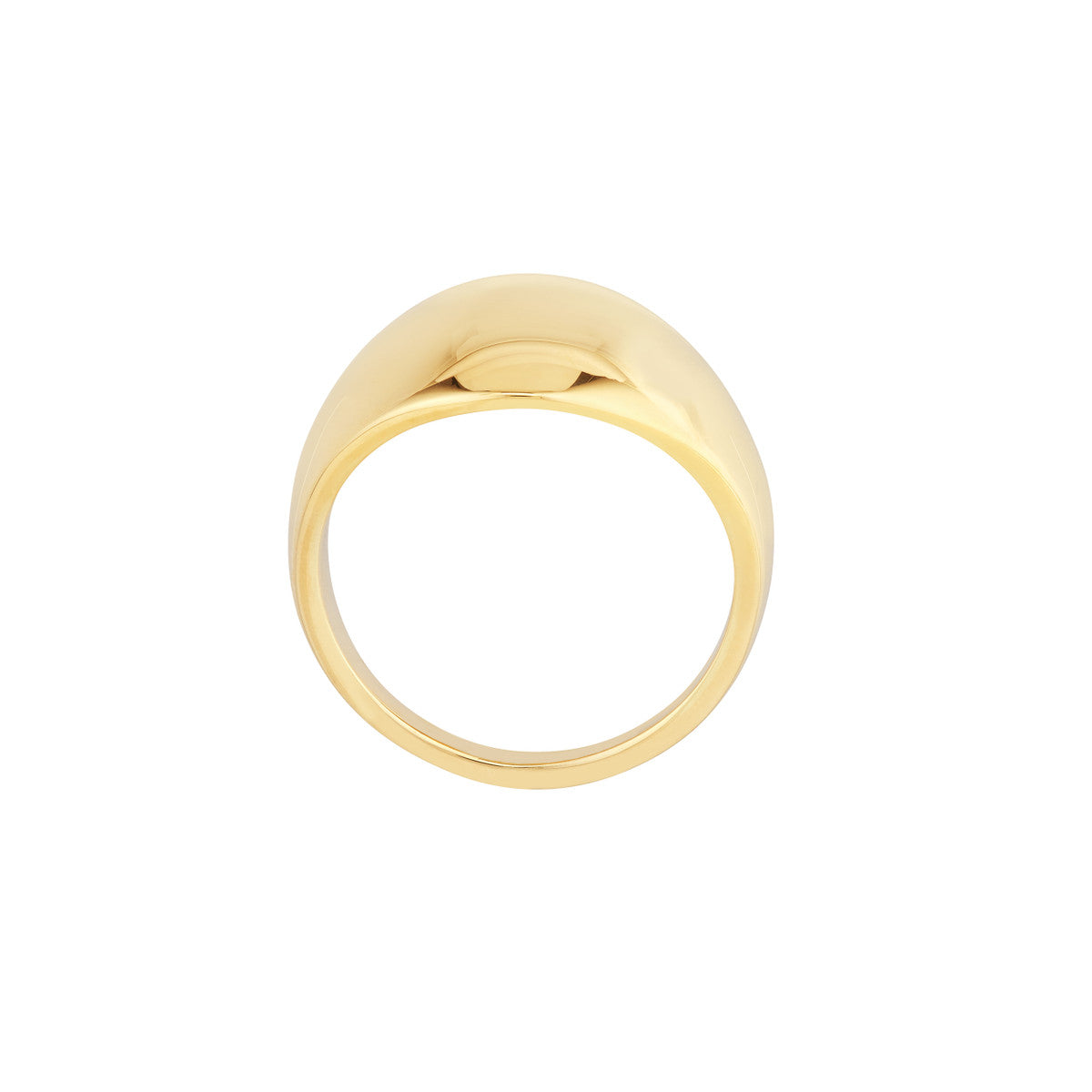 Graduated Multishape Dome Signet Ring 14K Yellow Gold