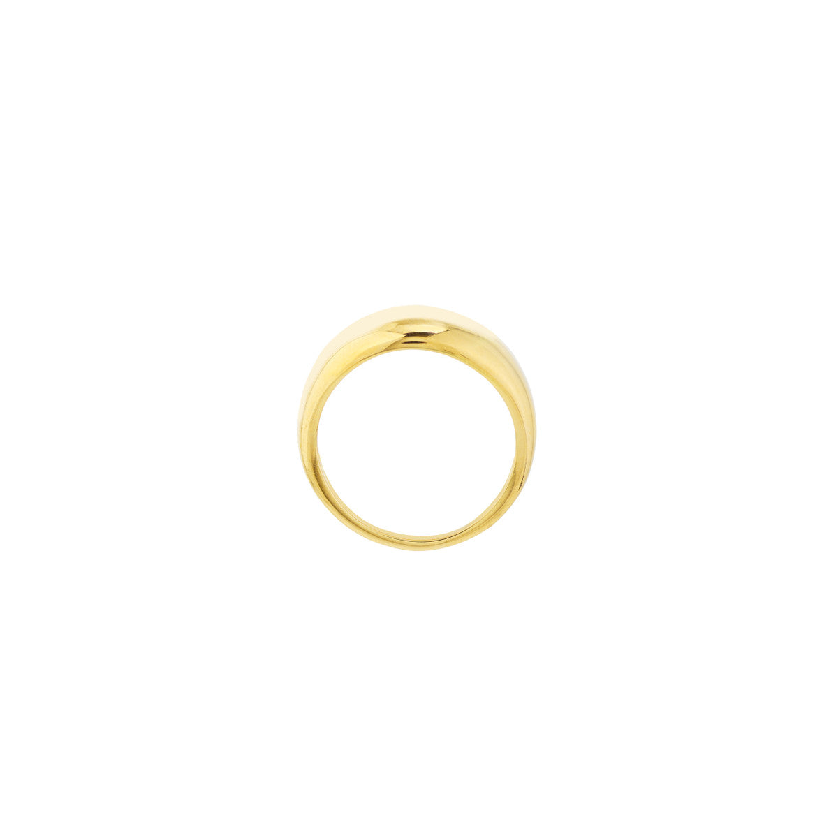 Graduated Multishape Dome Signet Ring 14K Yellow Gold