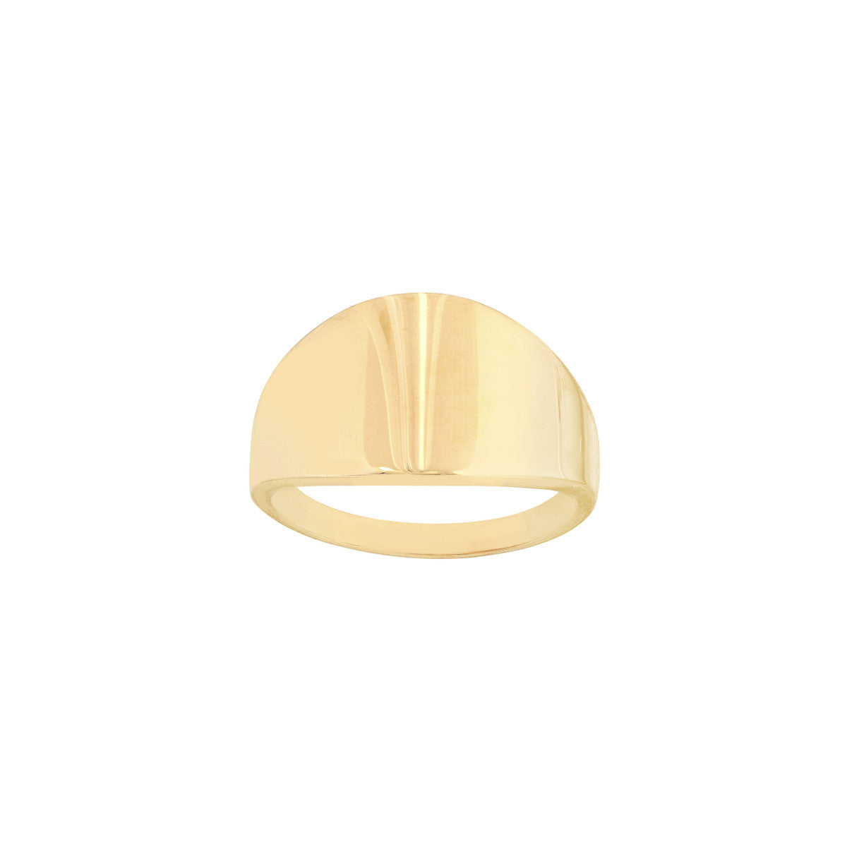 Graduated Signet Ring 14K Yellow Gold