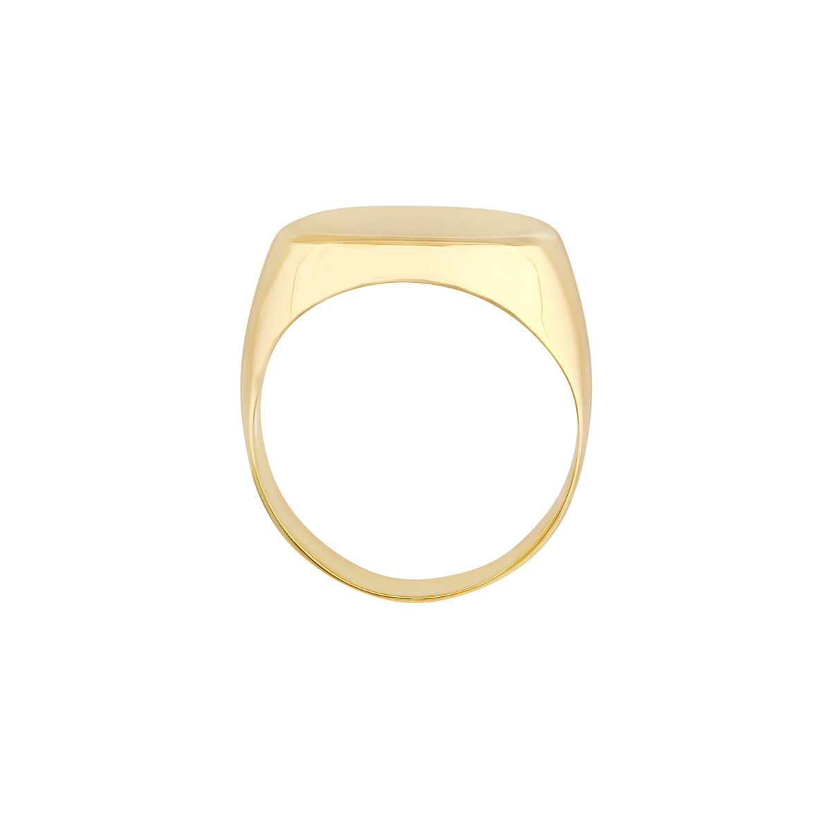 Engravable Signet Ring 14K Yellow Gold