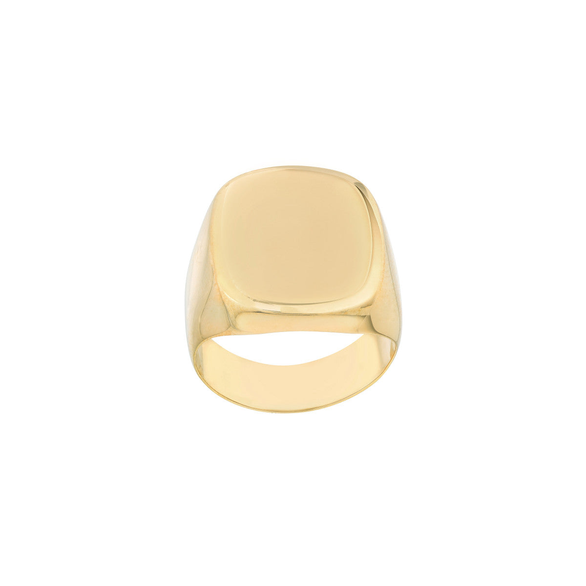 Engravable Signet Ring 14K Yellow Gold