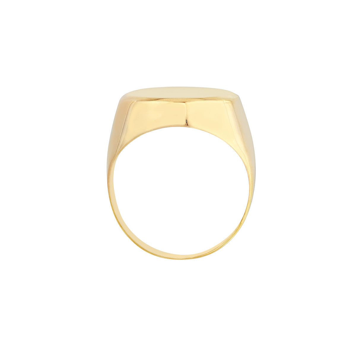 Engravable Signet Ring 14K Yellow Gold