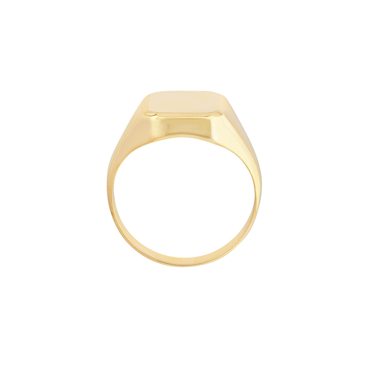 Engravable Signet Ring 14K Yellow Gold