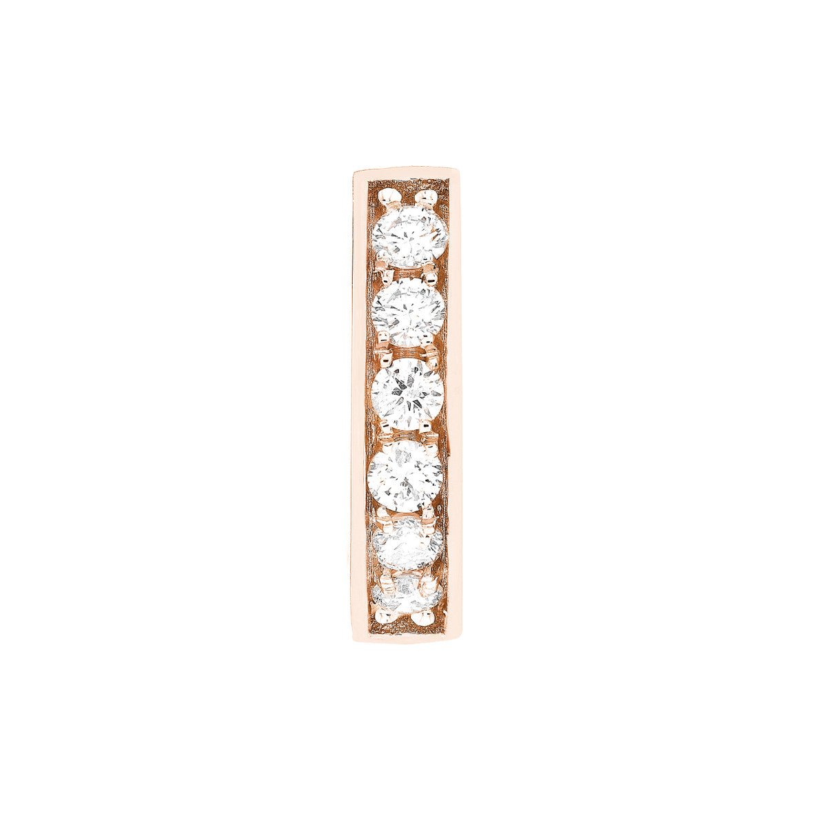 1/8tcw Diamond 10mm Huggie Earrings 14K Yellow, White or Rose Gold
