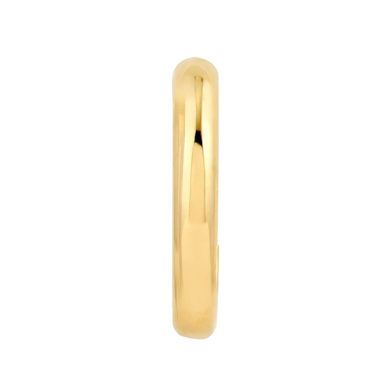 12.75mm Medium J Hoop Earring 14K Yellow Gold