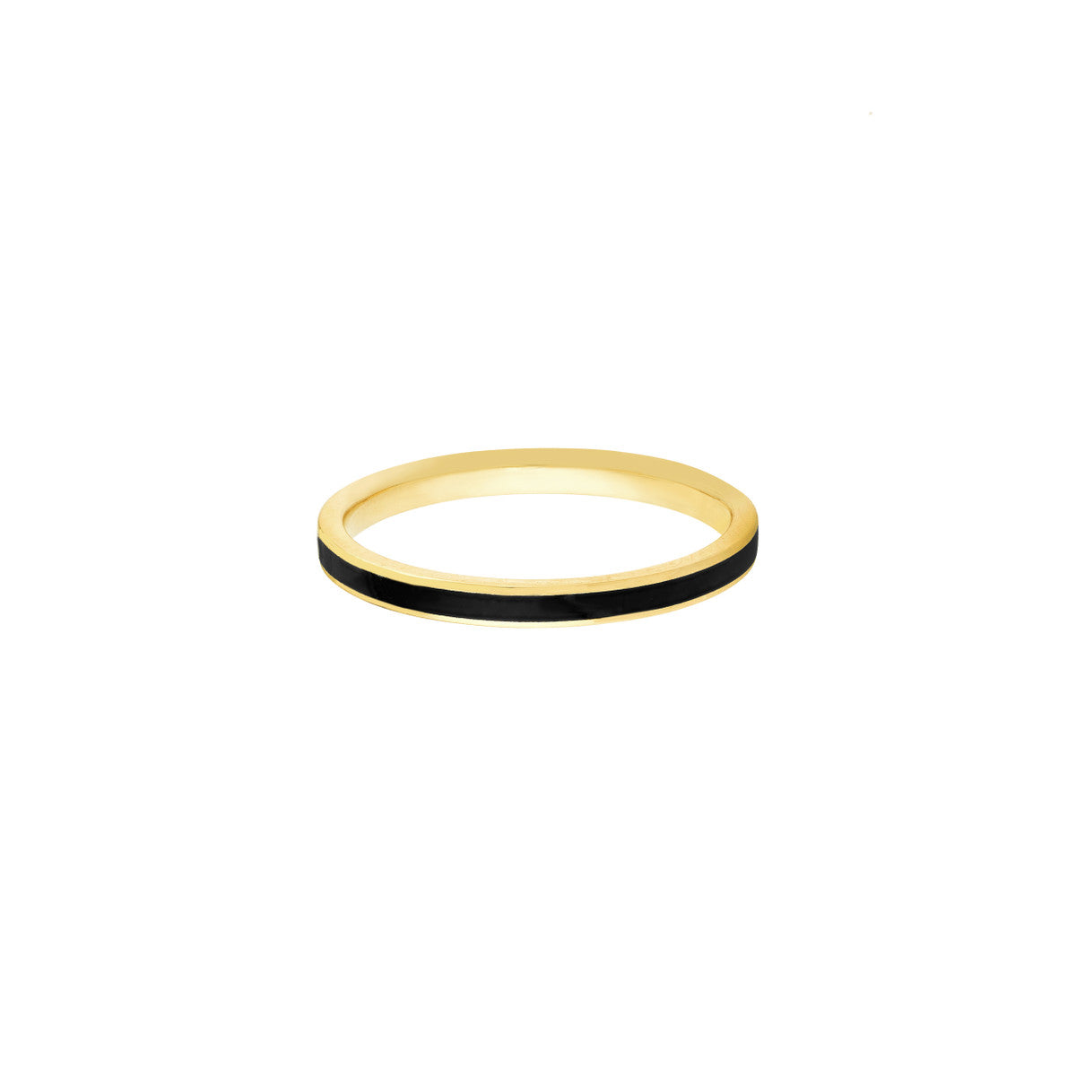 Enamel Band 14K Yellow Gold