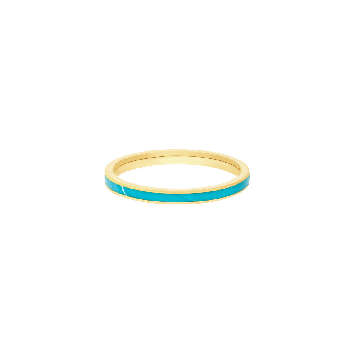 Enamel Band 14K Yellow Gold