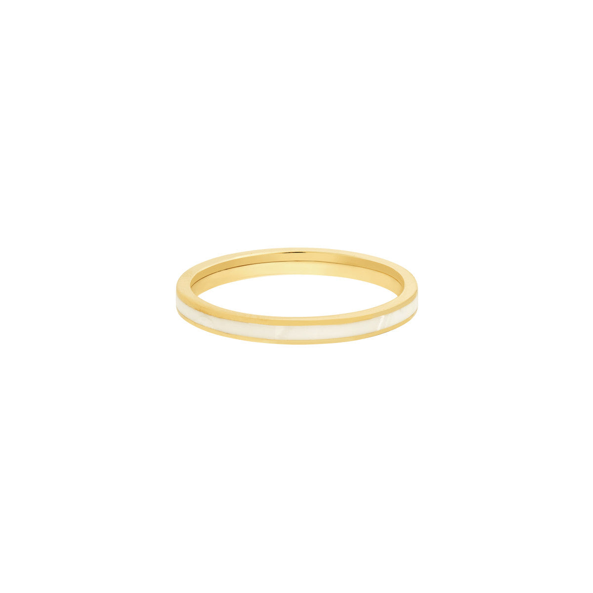 Enamel Band 14K Yellow Gold
