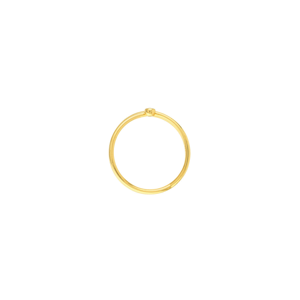 Diamond Crossover Ring 14K Yellow Gold
