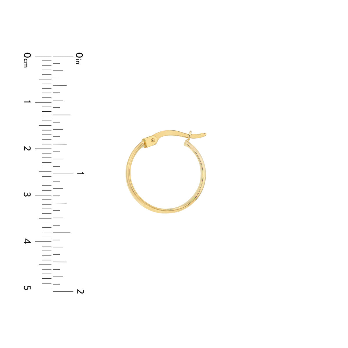 Colorful Enamel Round Hoops 14K Yellow Gold