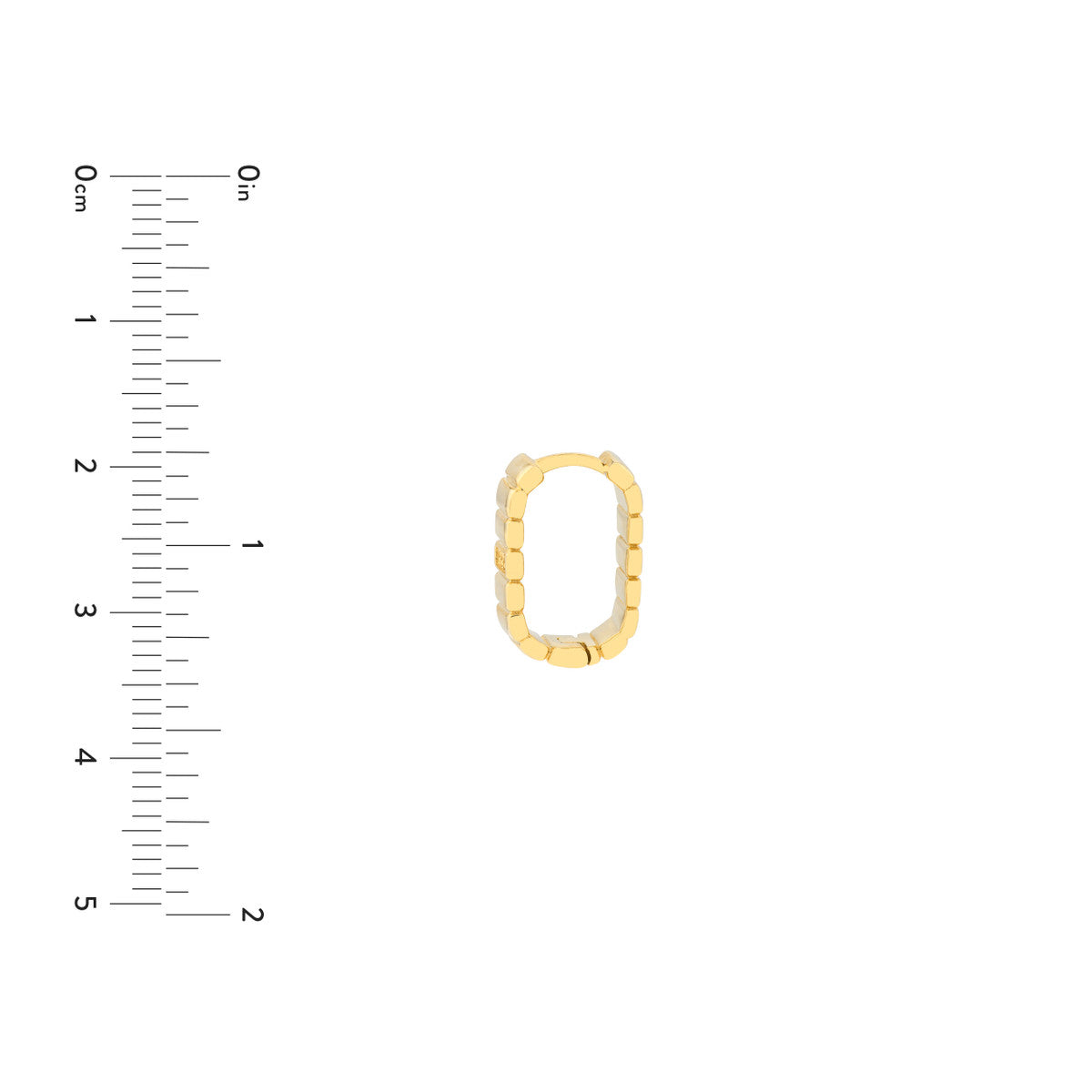 3pt Diamond Ribbed Hoop Earrings 14K Yellow Gold
