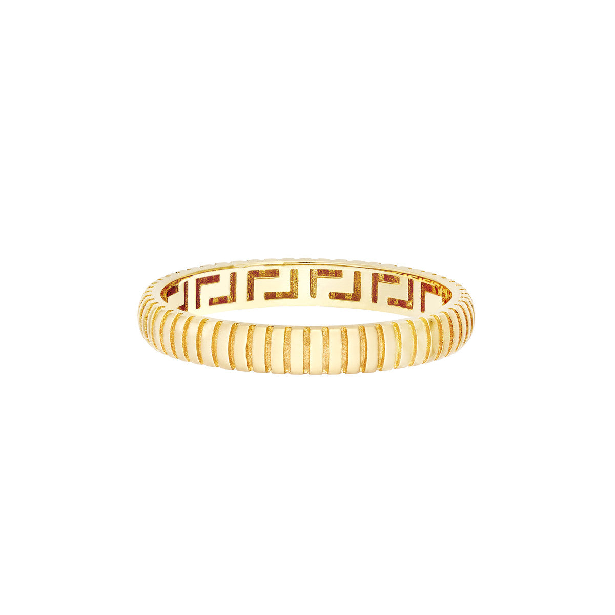 Snake D/C Pattern Band 14K Yellow Gold