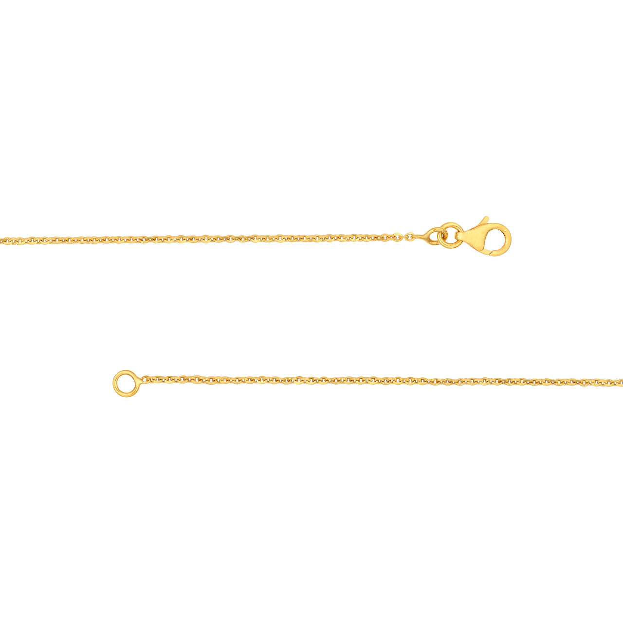 Puff Art Teardrop Dome Necklace 14k Yellow Gold