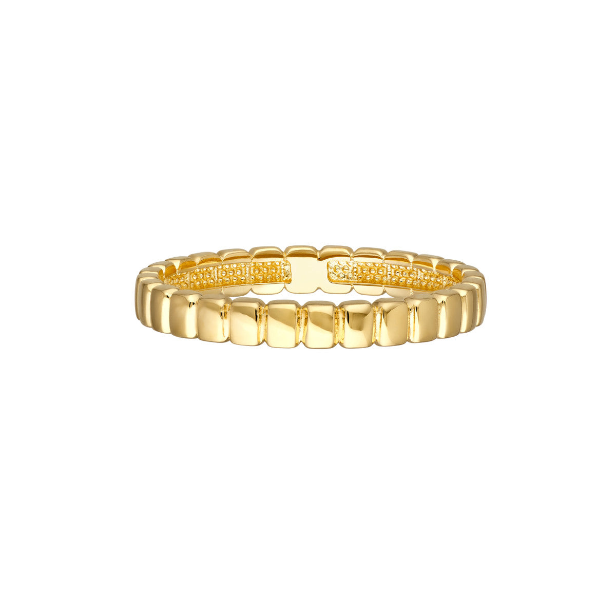 Skinny Tag Band Ring 14K Yellow Gold