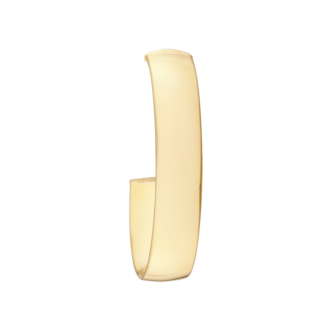 6mm Half Open Hoop Earrings in 14K Yellow Gold