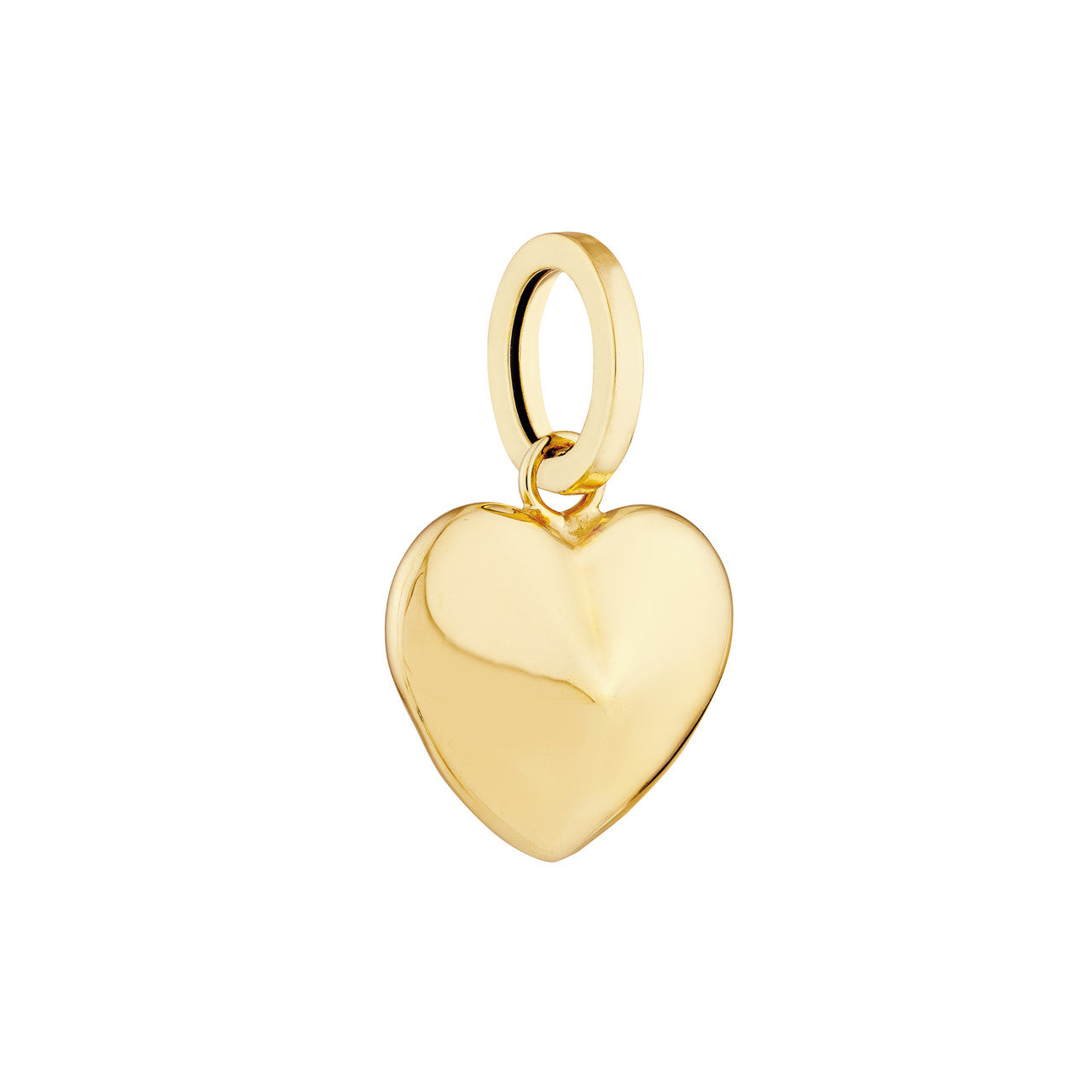 Radiant Heart Pendant in 14K Yellow Gold