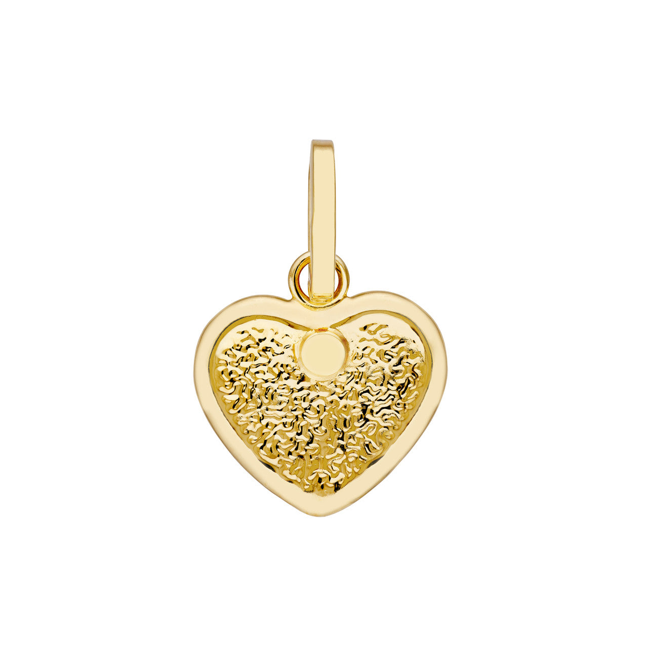 Radiant Heart Pendant in 14K Yellow Gold