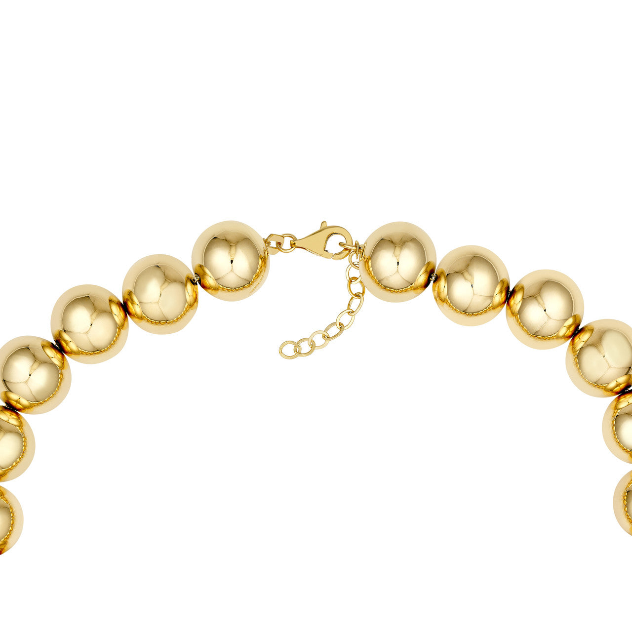 12mm Beaded Bracelet in 14K Yellow Gold