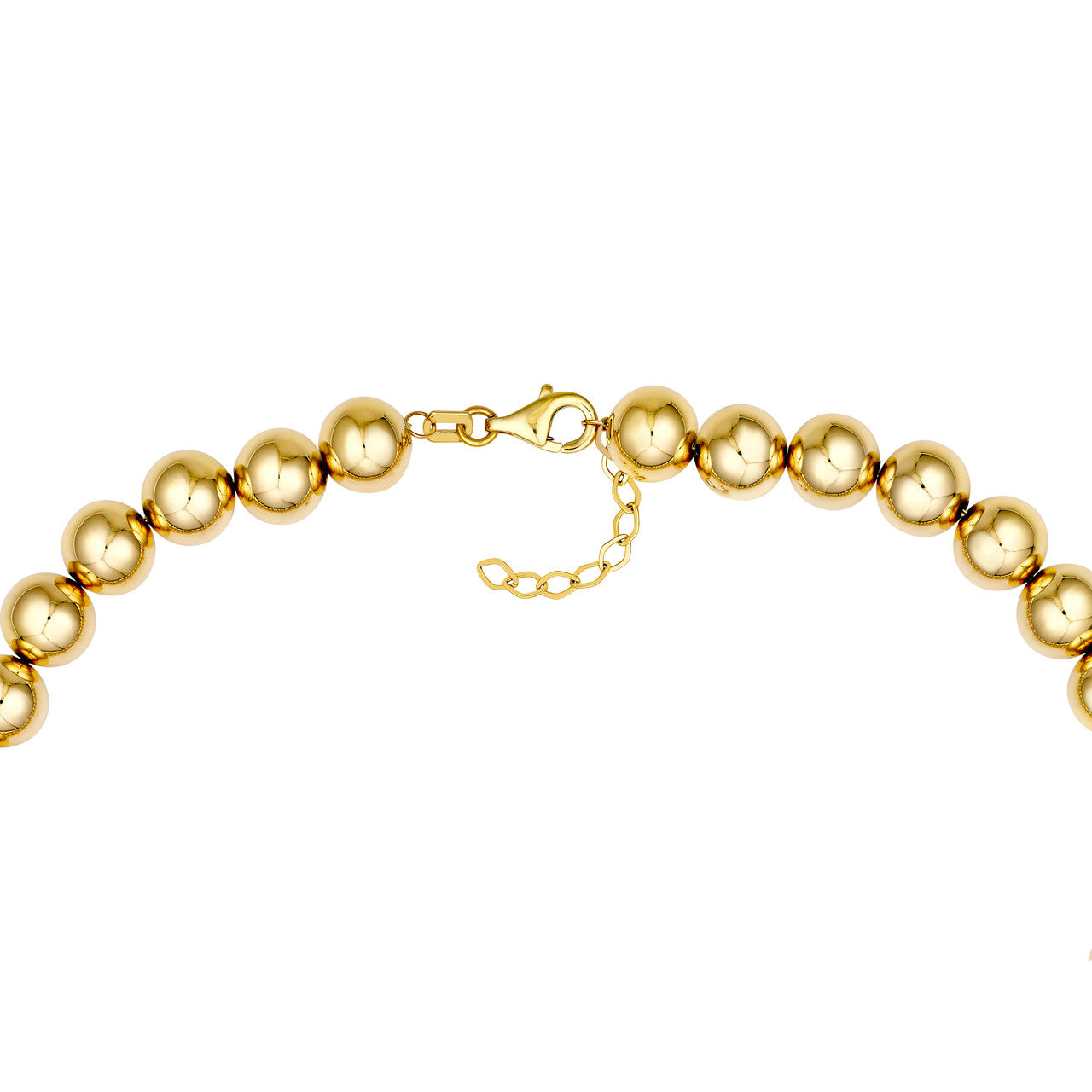 8mm Beaded Chain in 14K Yellow Gold