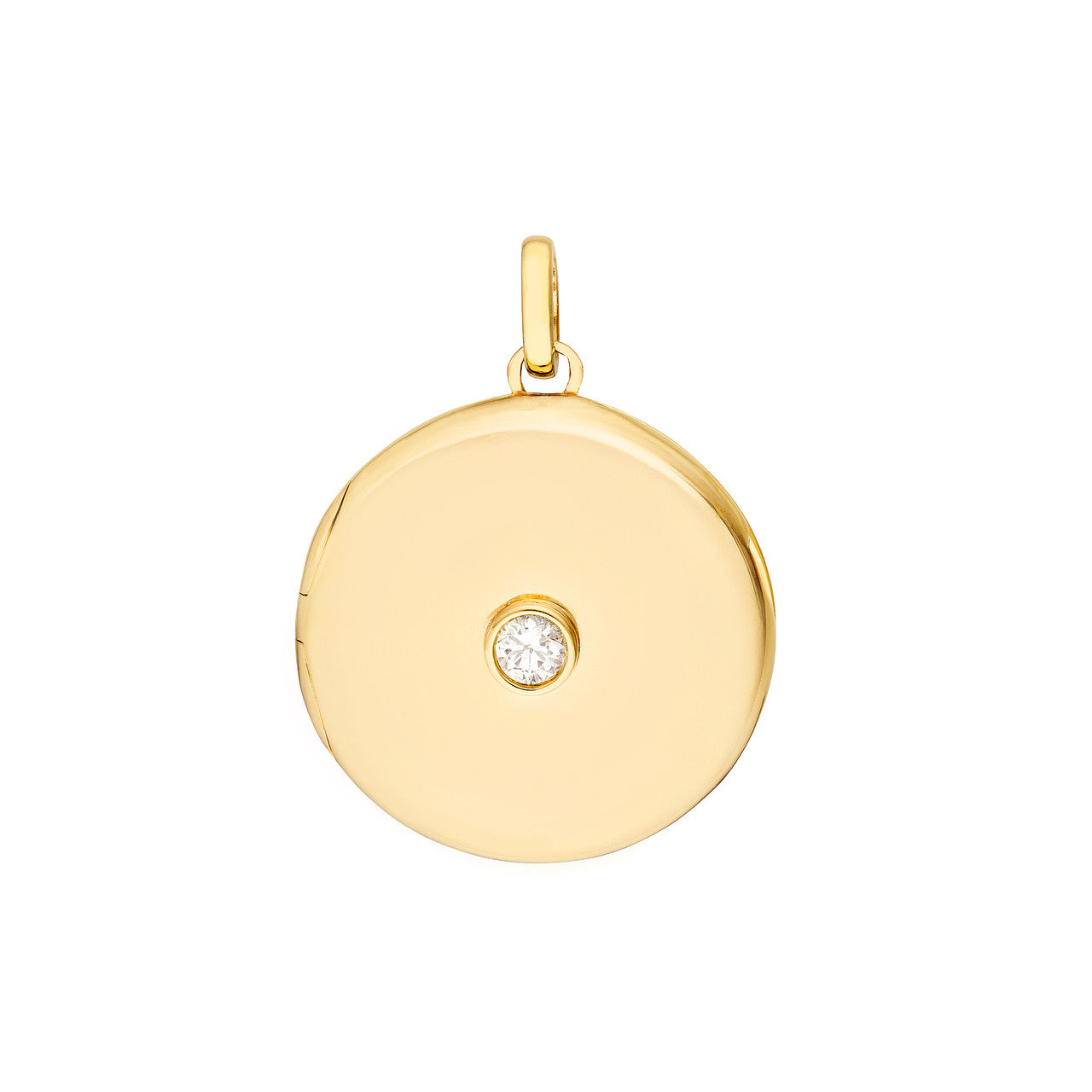 Diamond Locket 14K Yellow Gold