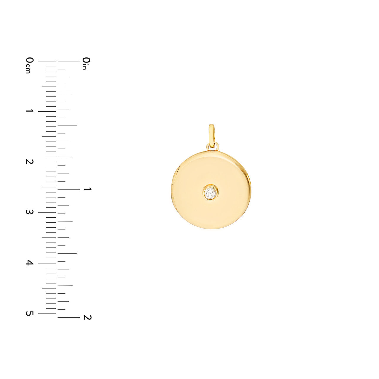 Diamond Locket 14K Yellow Gold