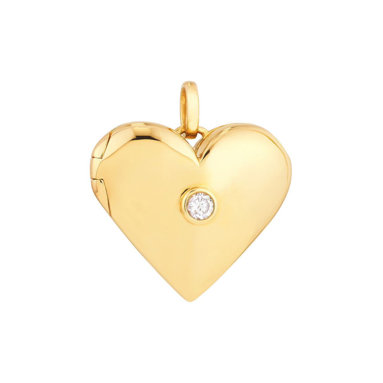 Diamond Locket 14K Yellow Gold