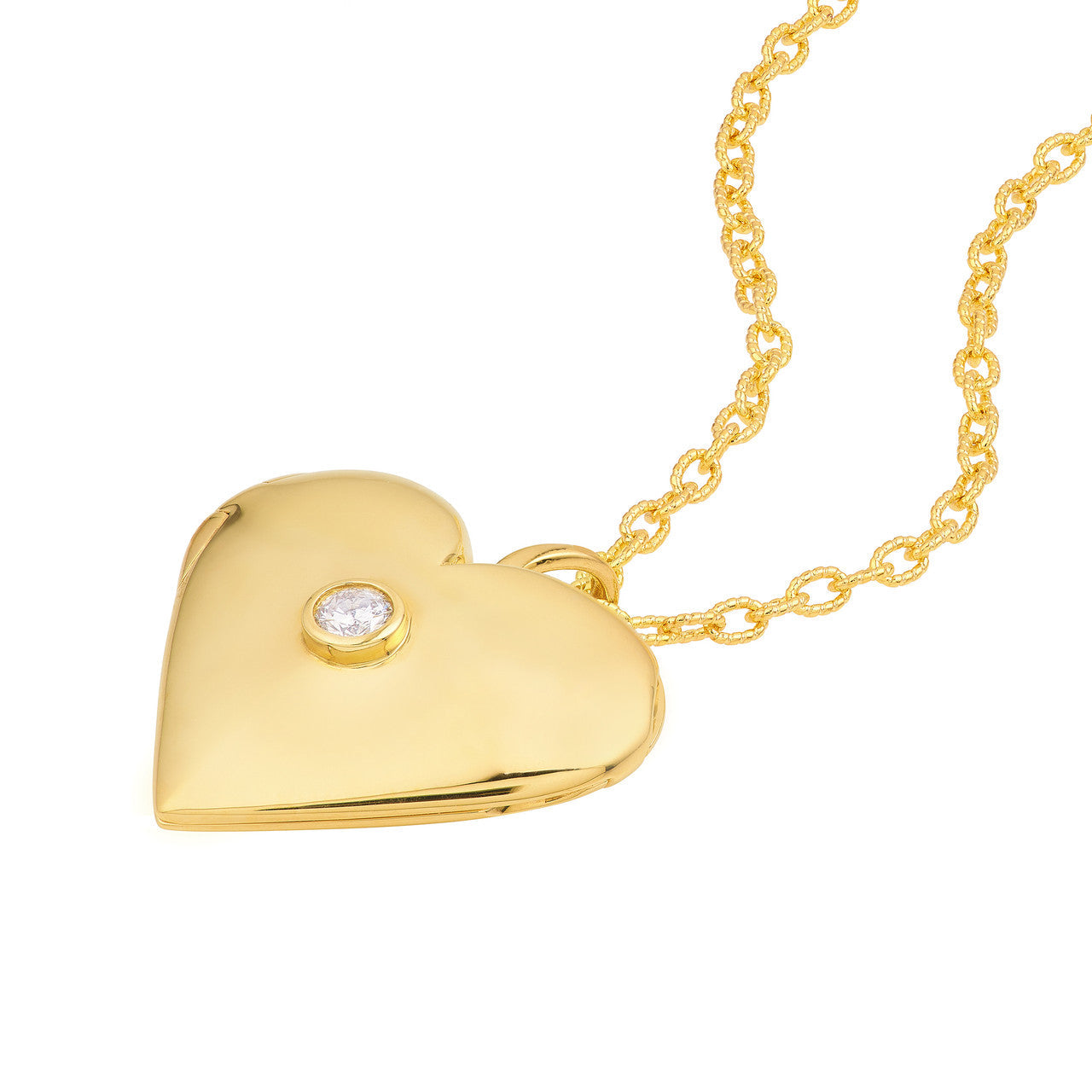 Diamond Locket 14K Yellow Gold
