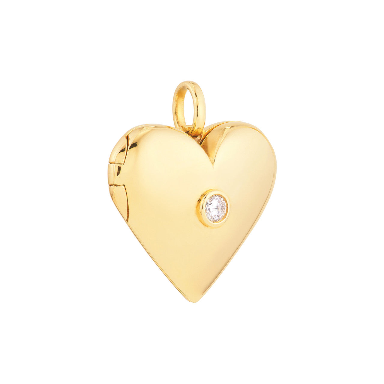 Diamond Locket 14K Yellow Gold