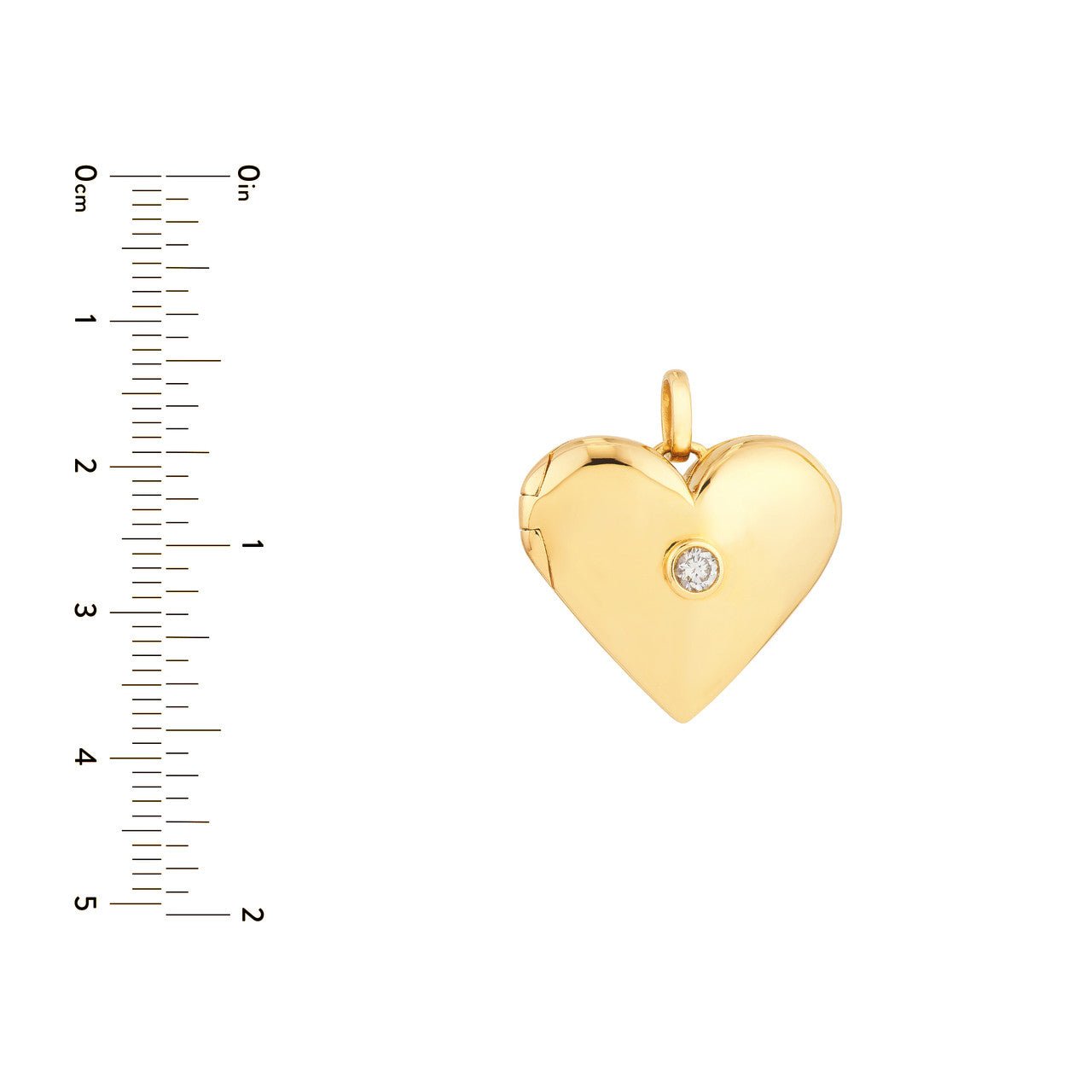 Diamond Locket 14K Yellow Gold