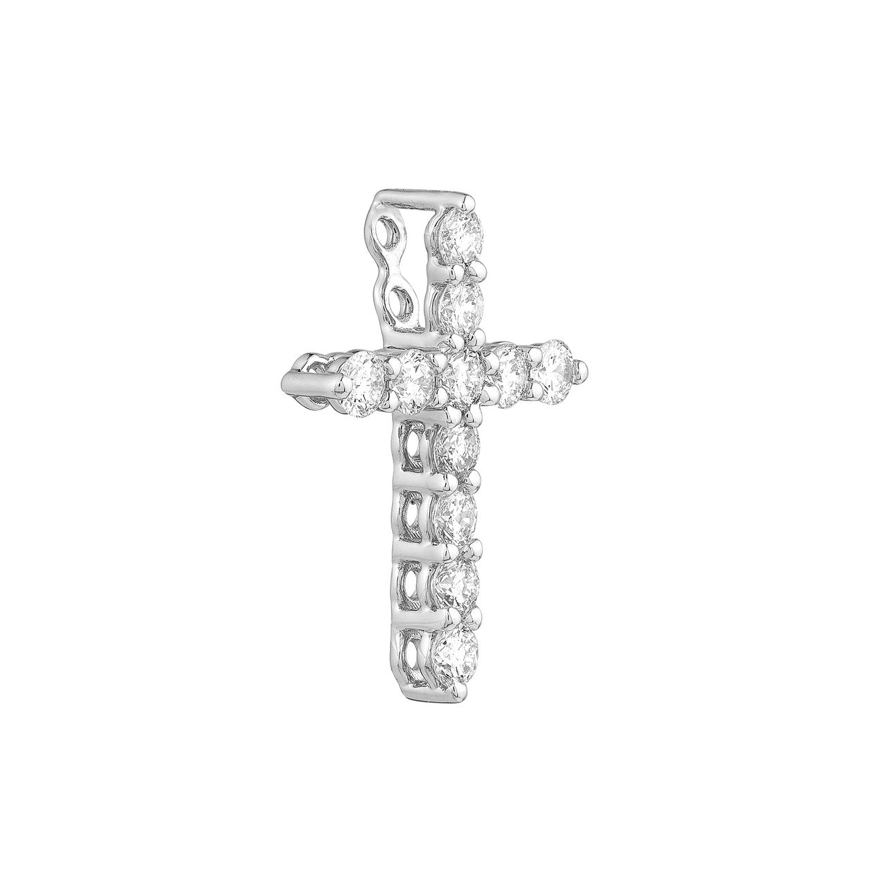 Diamond Cross Pendant 14K Gold