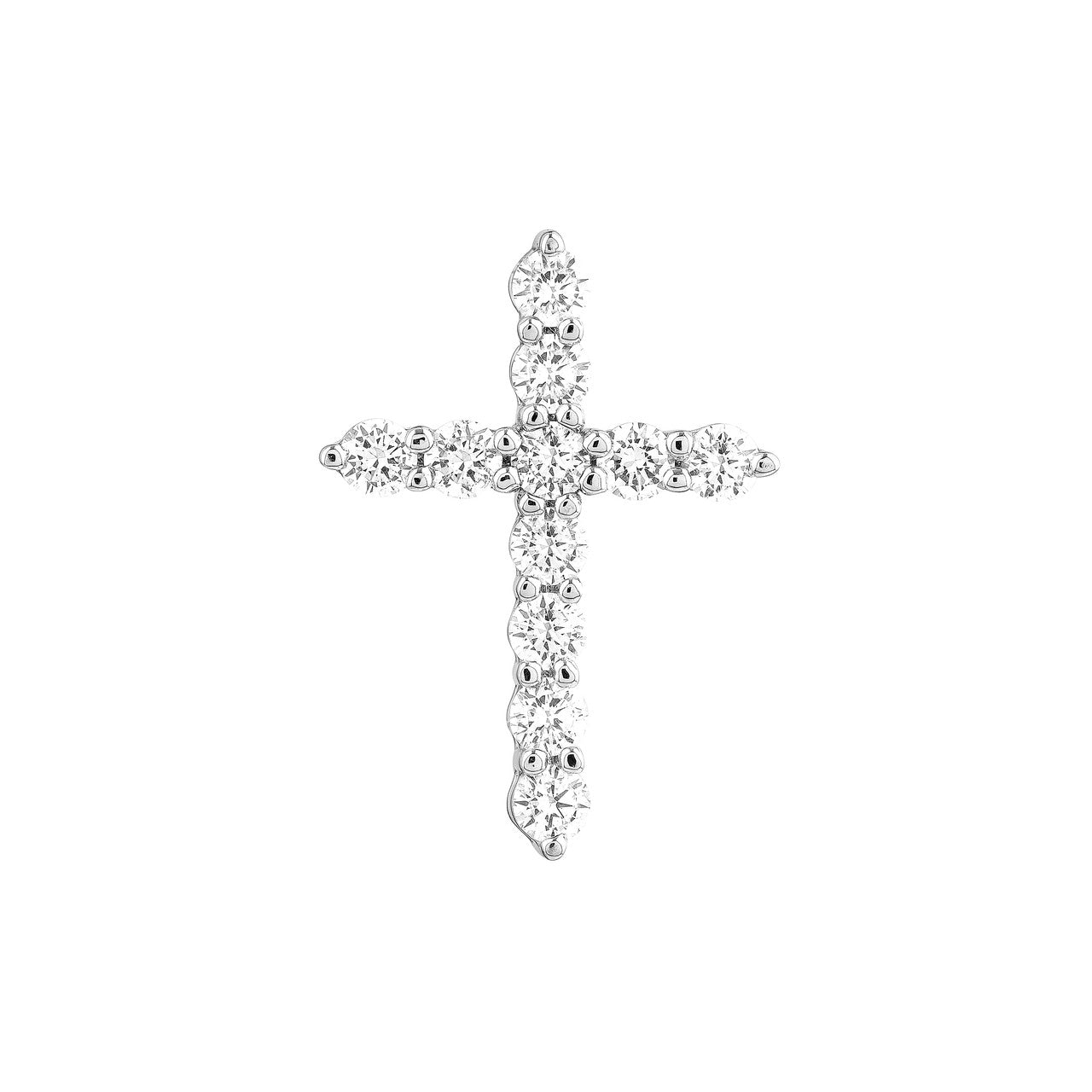 Diamond Cross Pendant 14K Gold