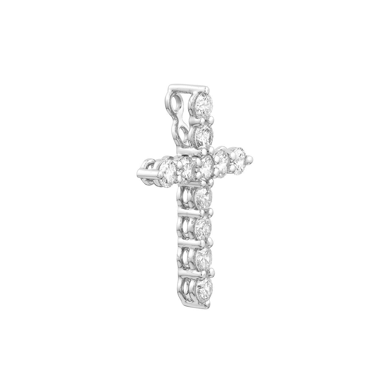 Diamond Cross Pendant 14K Gold