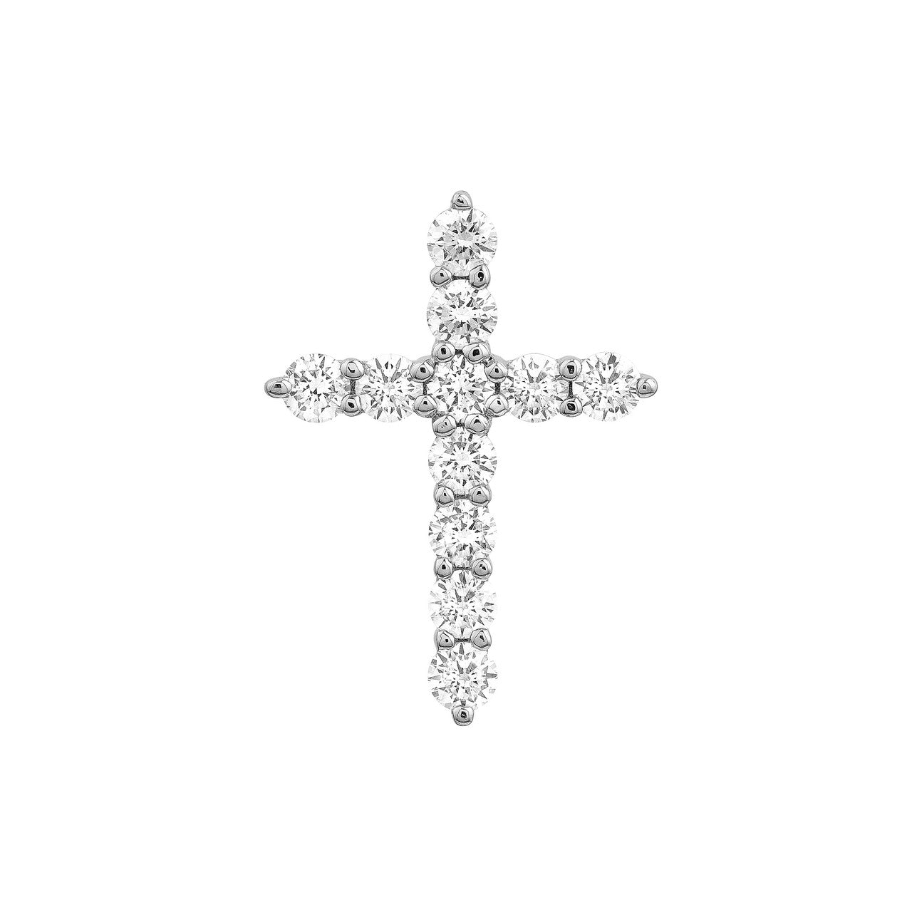 Diamond Cross Pendant 14K Gold