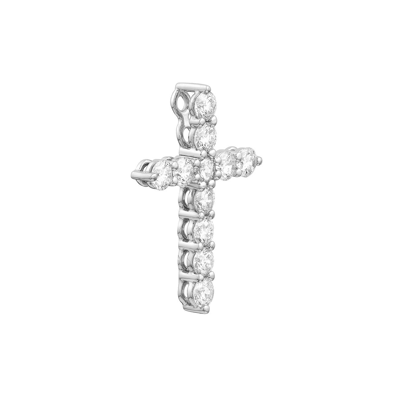 Diamond Cross Pendant 14K Gold