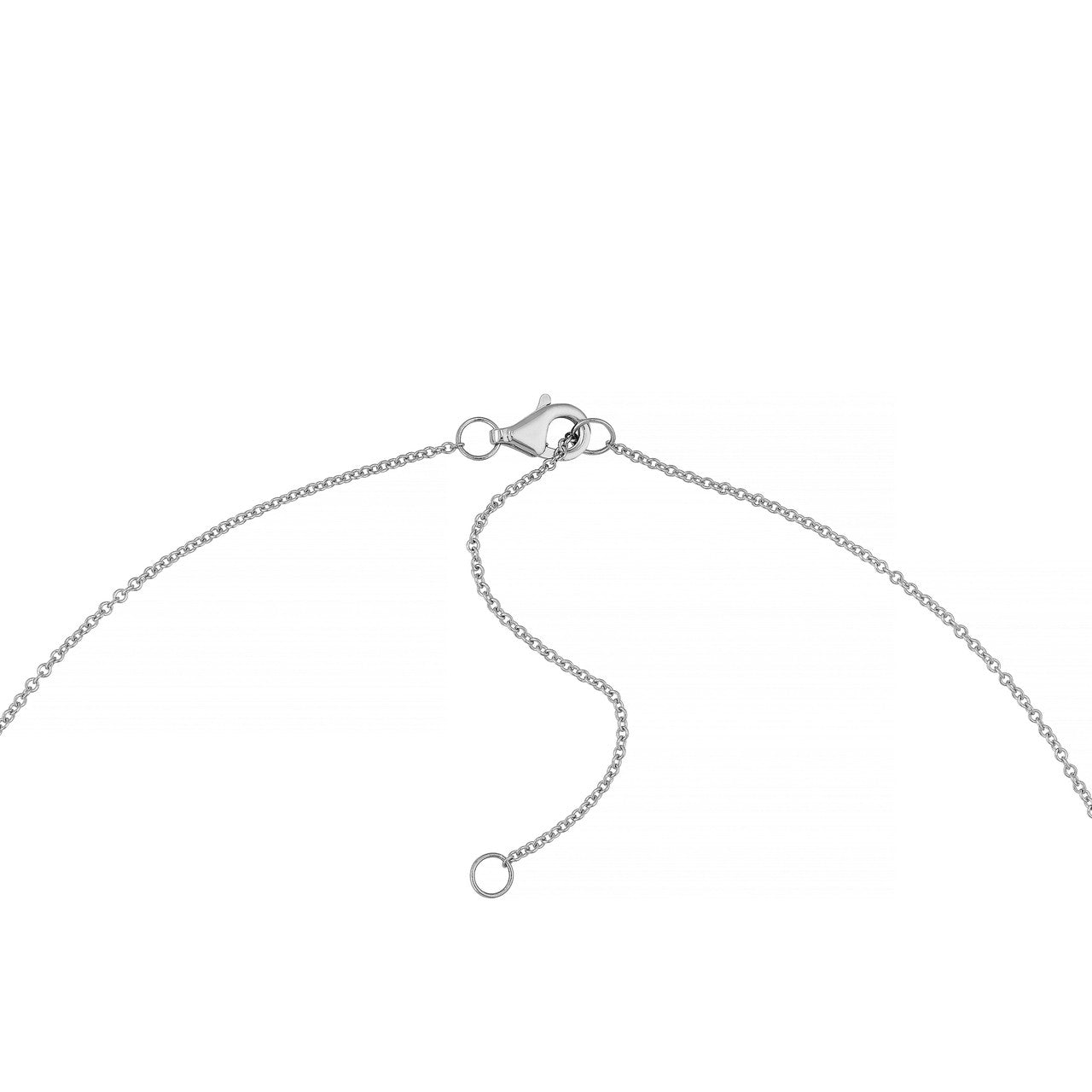 Diamond Pave Heart Necklace (1-1/3ctw) in 14k White Gold