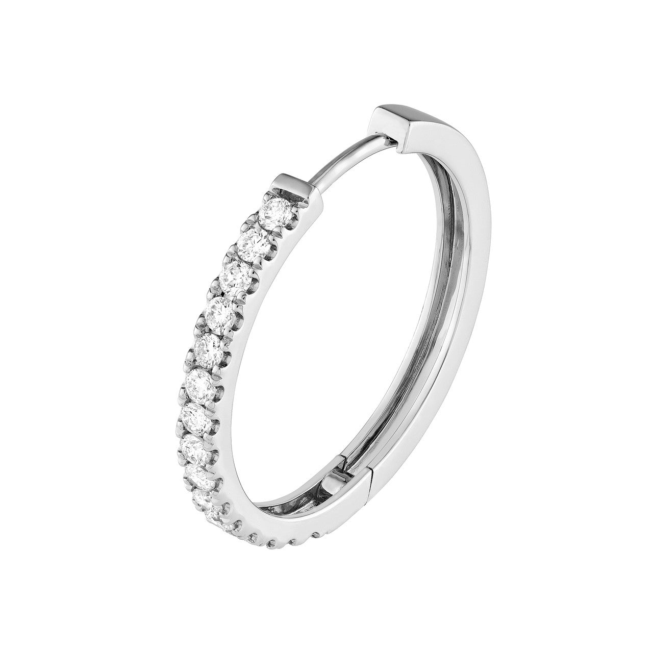 Diamond Hoop Earrings (7/8ctw) in 14K Yellow and White Gold