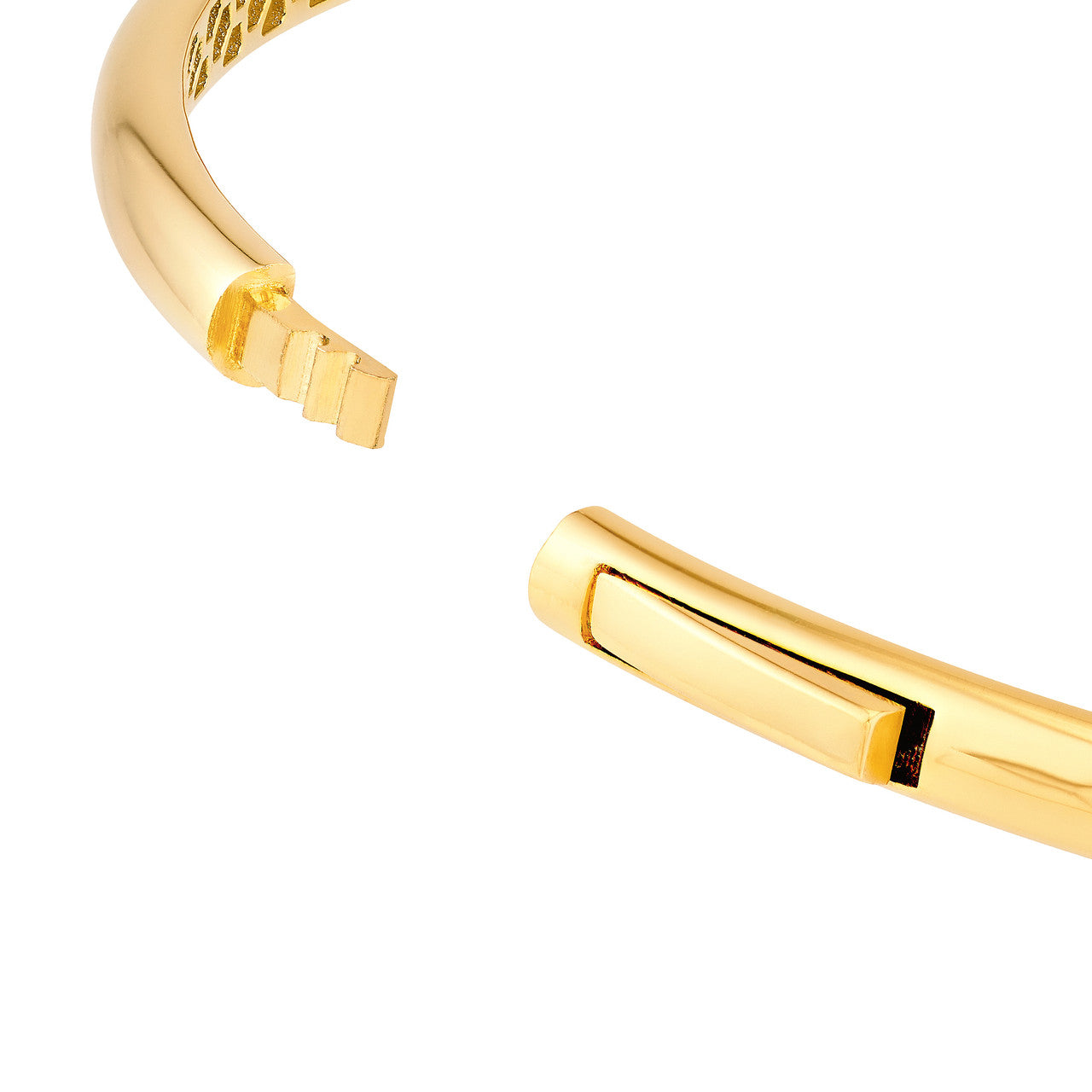 Large Domed Bangle in Yellow Gold