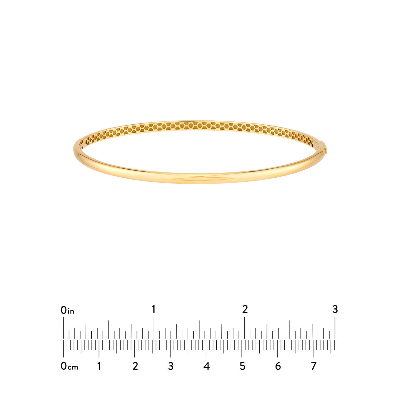 Large Domed Bangle in Yellow Gold