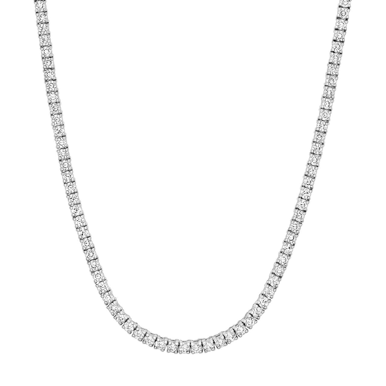 Diamond 18' Tennis Necklace 14K Gold