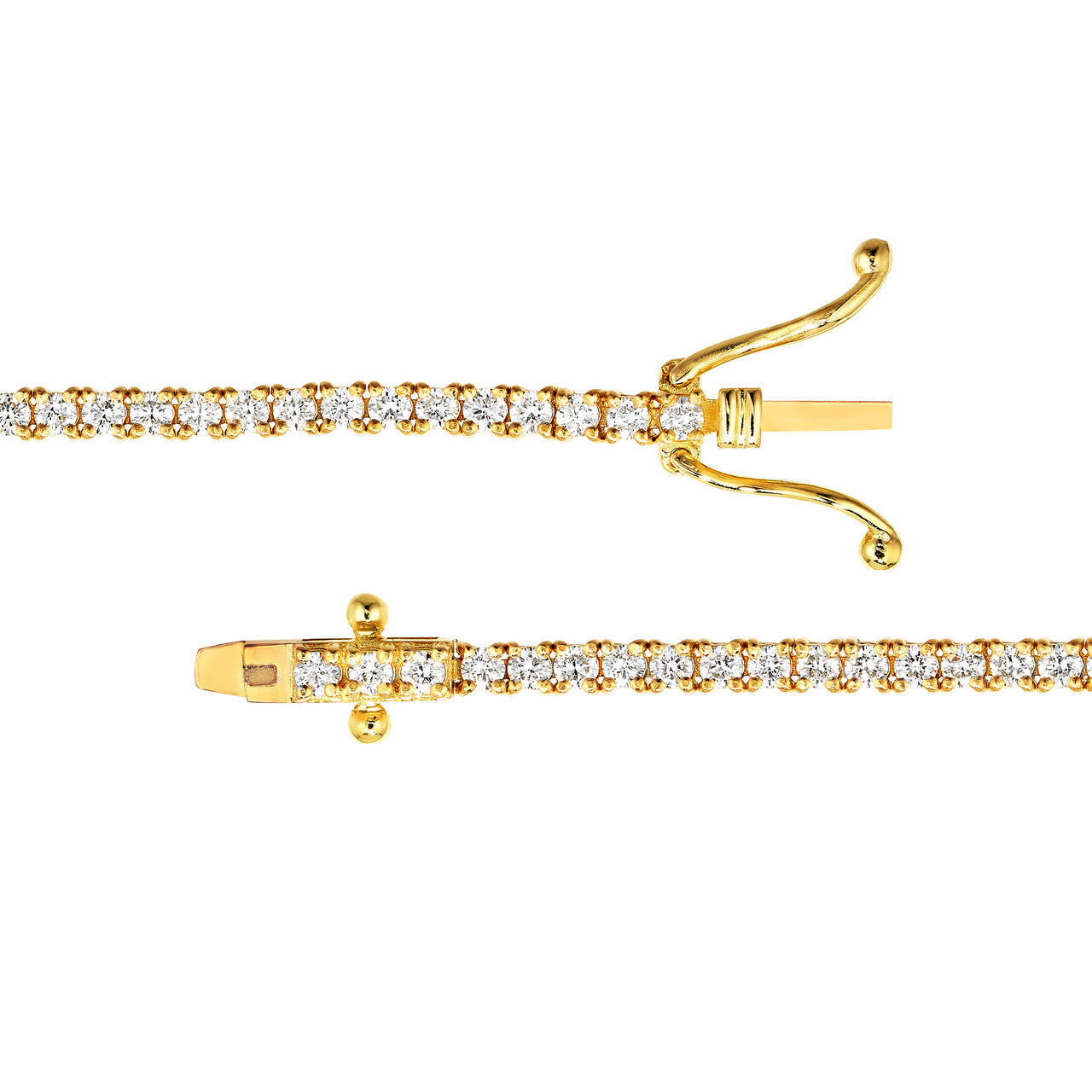 Diamond Tennis Bracelet 14K Gold
