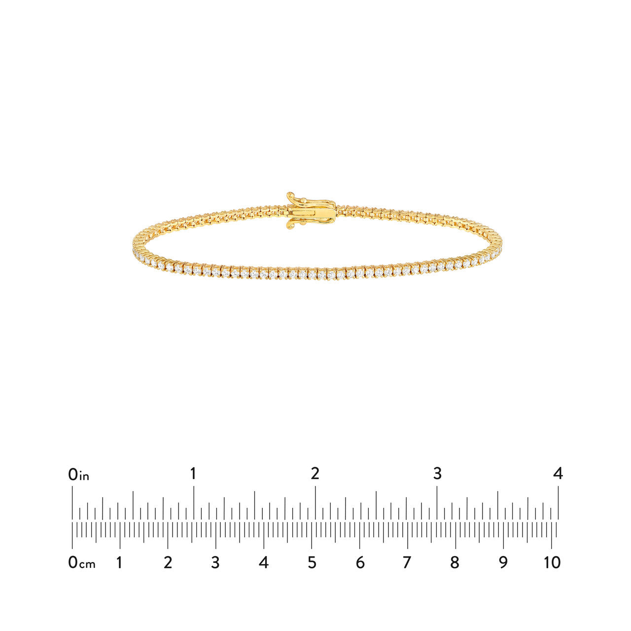 Diamond Tennis Bracelet 14K Gold